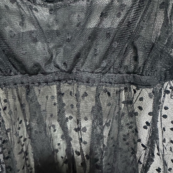 Vintage Y2K 2001 Victorias Secret Black Mesh Babydoll Whimsigoth Nighty Size M - Picture 6 of 6